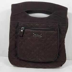 Vera Bradley Brown Microfiber Clutch Purse